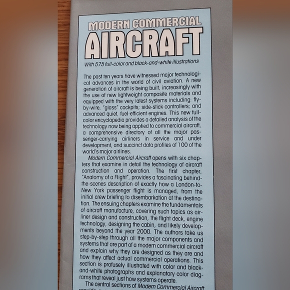 Modern Commercial Aircraft 1987 Hardcover By William Green - Picture 2 of 12